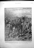 Old Print Price Forced March Artillery Horses Break Down Gen French 1900 20th