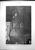 Antique Print Relief Mafeking Too Enthusiastic Demonstators Piccadilly 1900