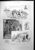 Antique Print Naval Manoeuvres Studies On Board Battleship Loading Gun 1900