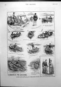 Old Print Month Seaside Story Every Mother Will Say True Any Father 1892 19th