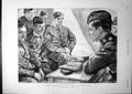 Antique Old Print Chaplains Opportunity Sunday Camp During Manoeuvres 1895 19th