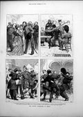 Old British Volunteers Ghent Distributing Medals Hotel De Ville 1872 Victorian