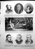 Antique Old Print Duke Duchess Kent Duke Sussex Royal Banquet Guildhall 1901