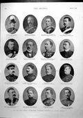 Old Print F Front Col Douglas Col Wynne Maps Transvaal Shop Aldershot1899 19th