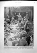 Antique Print Entry Bloemfontein Lord Roberts Dinner M Rostand Author 1900 20th