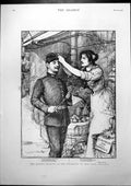 Antique Old Print Queens Tribute Irish Siers General Cronjes Last Move 1900