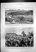 Antique Print Mr Chamberlain Jameson Raid Military Hospital Mooi River 1900