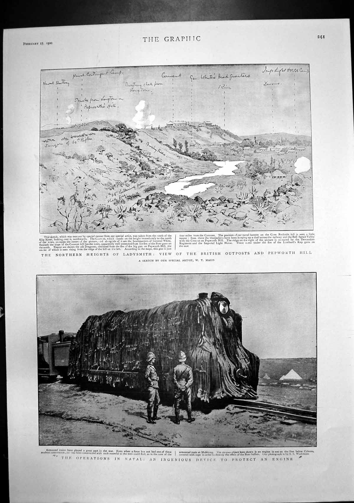 Old Heights Ladysmith Operations Natal Bugler Dunn Dublin Fusiliers19 20th
