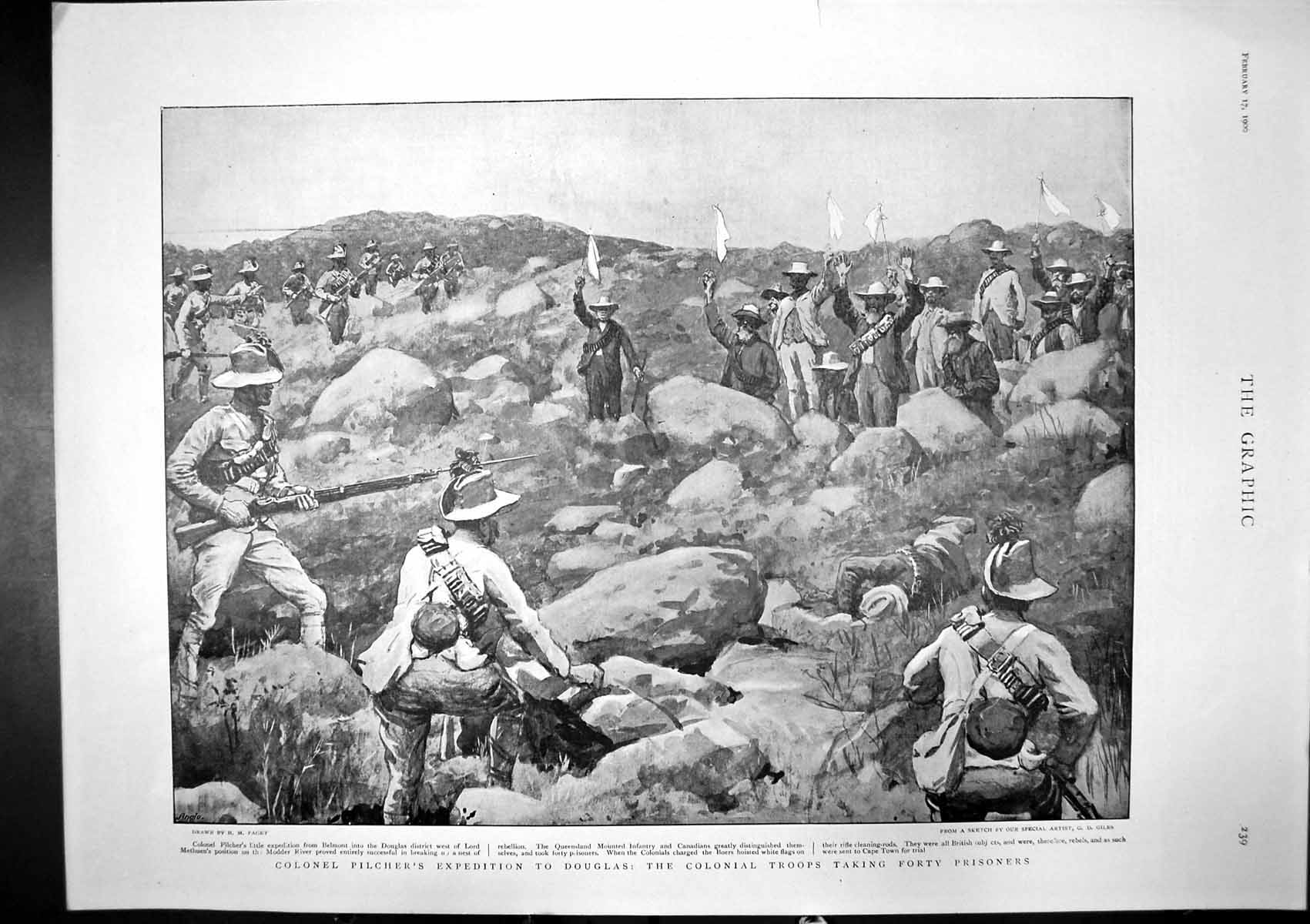 Old Colonel Pilghers Expedition Douglas Stretcher Bearers Front 1900 Victorian