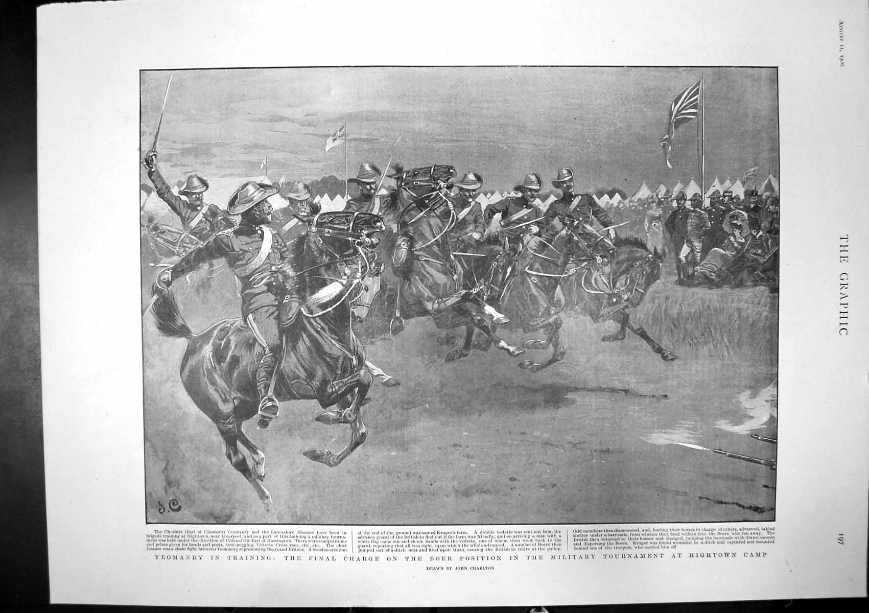 Old Yeomanry Training Charge Boers Hightown Crisis China Tientsin 190 20th
