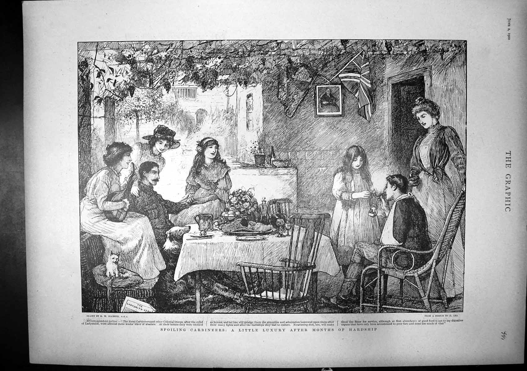 Old Spoiling Carbineers Luxury After Hardship Gen Bullers Force 1900 Victorian