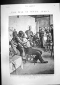 Antique Old Print War S Africa Foes Friends Hospital Track Traitors Farm 1900