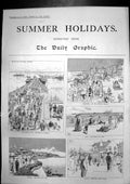 Old Summer Holidays Douglas Isle Man Rhyl Whitby Dover Ventnor C 1900 Victorian
