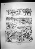 Antique Old Print Land Torpedo Rejected War Office Monument Inniskilling 1900