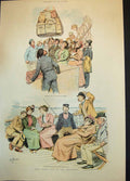 Antique Print John Bulls Trip Continent Apprehension Baggage Sad Boat C1882