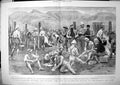 Old Print British Prisoners Waiting Release Camp Noigedacht Delagoa 1900 20th