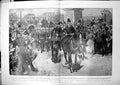 Old Antique Print Contingent Hms Powerful Passing Trafalgar Square 1900 20th