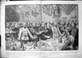 Antique Old Print Send Off Dinner Hac Battery London Imperial Volunteers 1900