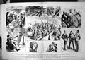 Old Print Return Troops Banquet First Life Guards Hall Knightsbridge 1882 19th