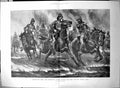 Old Print Through Fires Lord Dundonalds Cavalry Charging Enemy Veldt 1900 20th