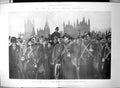 Old Print London Imperial Volunteers Passing Westminster Parliament 1900 20th