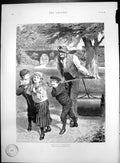 Old Helping Gardener After Robert BarnesChildren Pulling Roller 1890
