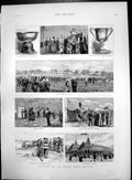 Old Sketches Bisley Rifle Meeting Cup Presented By Graphic Tents 1890 Victorian
