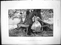Old Print Who Can It Be After W Hatherell Maiden Tree Gentleman Cane 1890 19th