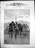 Old Cavalry Manoeuvres Lancers Leading Horses Camp Long Day March 1890 19th