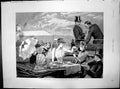 Old Print Doncaster Races Sweepstake After Lunch EF Brewtnall Ladies 1890 19th