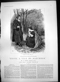 Print Urith Tale Dartmoor Illustrated Frank Dadd Seated Girl Head On Hand 1890