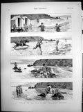 Print Tale Sea In Four Proverbs Time Tide Ill Wind Discretion Bird In Hand 1890