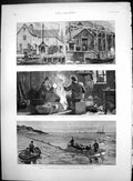 Old Newfoundland Fisheries Question Lobster Factory Huts Inside Out 1890 19th