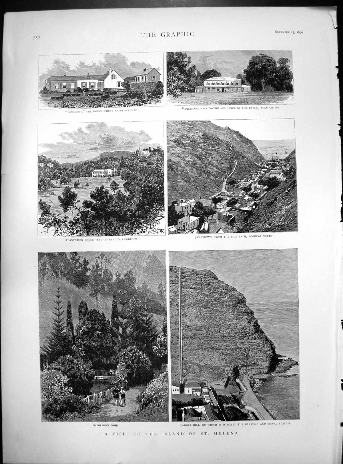 Old Visit Island St Helena Longwood Rosemary Hall Plantation House 1890 19th