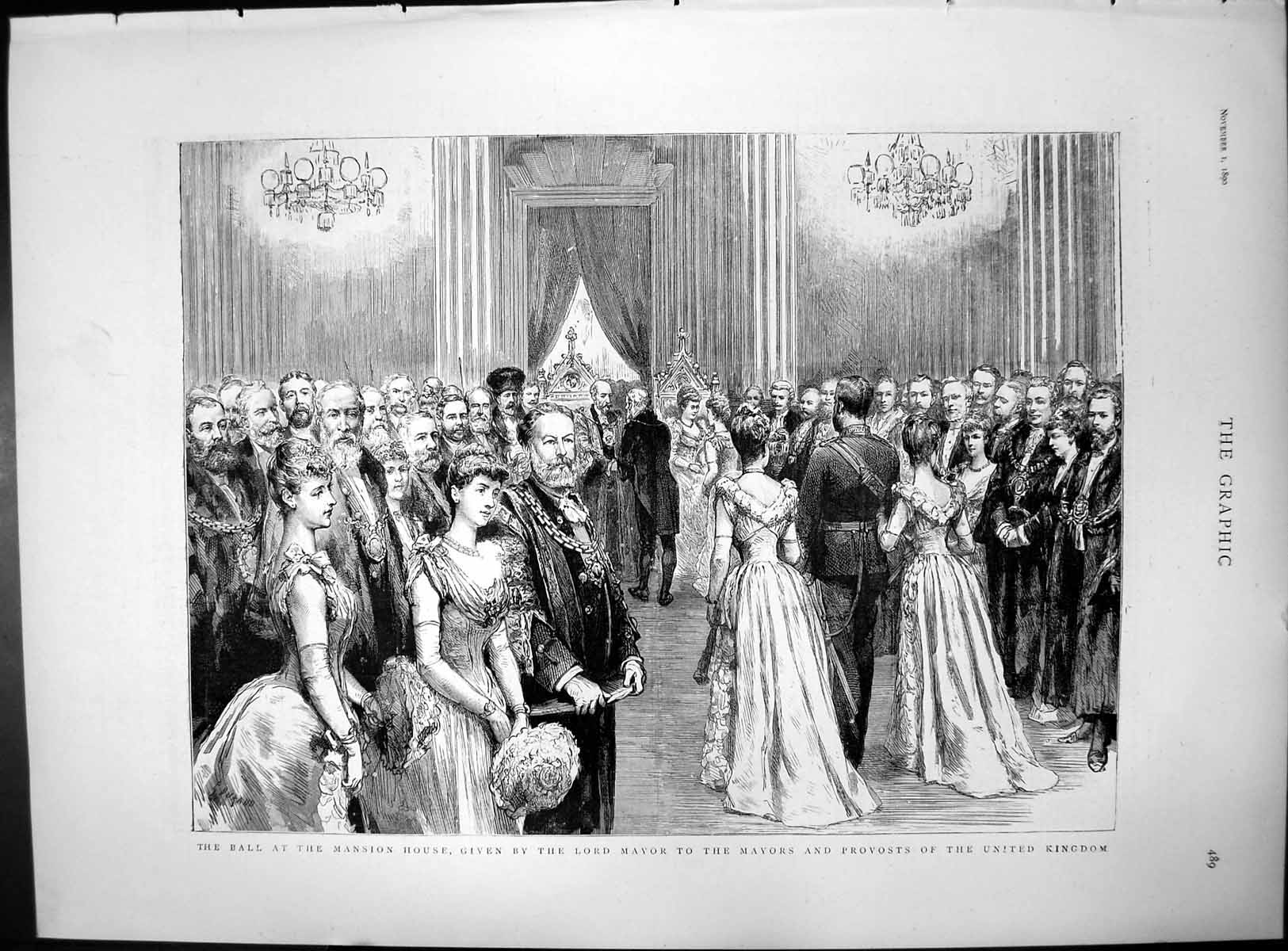 Old Ball Mansion House By Lord Mayor For All Mayors Provosts Uk 1890 Victorian