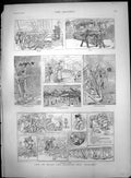 Old Sketches Life Board Training Ship Mercury Prayers Drill Laundry 1890 19th