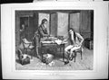 Old In The Toils Frank Dadd Picture Gentlemen Pen Ink Papers Strewn 1883 19th