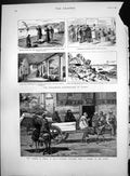 Old Disastrous Earthquake Ischia How Cholera Spread Egypt Coffin 1883 Victorian