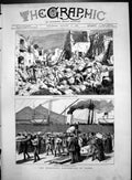 Old Disastrous Earthquake Ischia Removing Wounded Arrival Naples 1883 Victorian