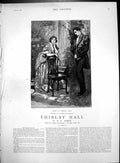 Print Thirlby Hall William Small Lady Gentleman Chair Thrilling Situation 1883