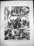 Old Artist Wales Ii Quarryman Working Cliff Face Trolleys Barbers 1883 19th