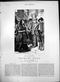 Old Print Thirlby Hall William Small Lady Black Clothing Spoke Italian Men 1883
