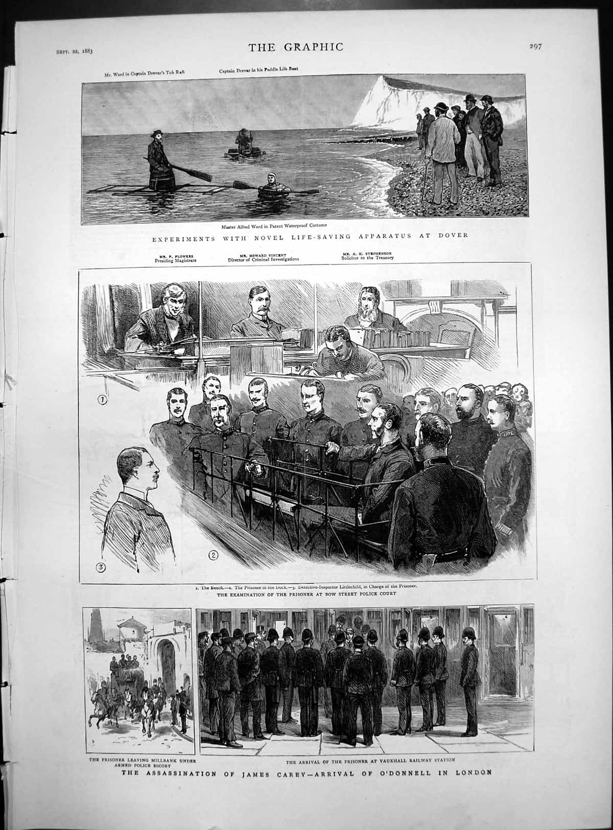 Print Experiments Life Saving Equipment Dover Assassination James Carey 1883