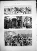 Antique Print Indian Horse Fair Muttra Funeral Comte De Chambord Tomb 1883 19th