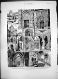 Print Architectural Art Spain San Feo Cordov Seville Valencia Tarragona 1883