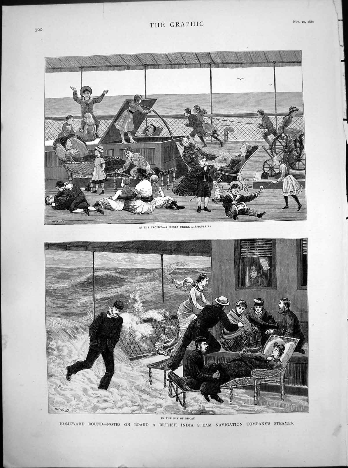 Print Tropics Siesta Difficult British India Steam Navigation Co Steamer 1880
