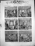 Old On Board Czar'S New Yacht Livadia Business Room Sitting Boudoir 1880 19th