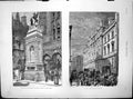 Old Print Temple Bar Memorial Fleet St New Police Courts Bow Street 1880 19th