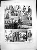 Old Church Congree Leicester Members Audience Refreshments Street 1880 19th