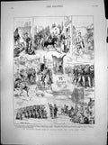 Old Military Manouevres France Sixth Army Corps General Saussier 1880 Victorian